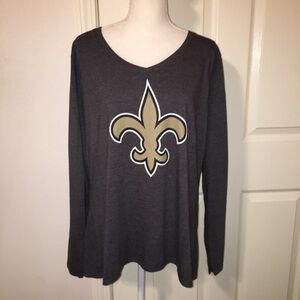NWOT Fanatics New Orleans Saints Long Sleeved Top